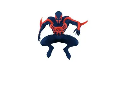 Spider-man 2099 Low-poly 3D model