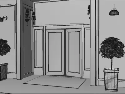 Shop Exterior 3D model