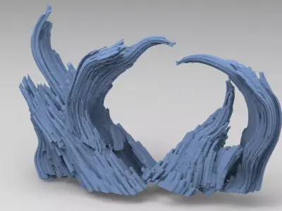 Hansel and Gretel witches claw rocks  3D model