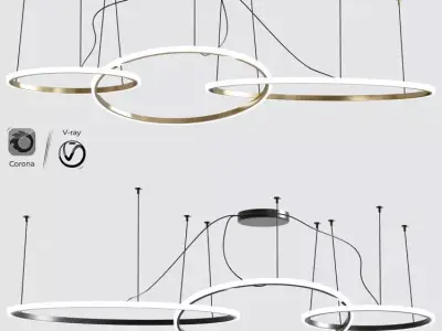 Olympic 3 Pendant Light 3D model