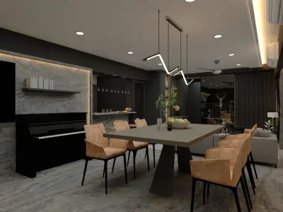 living room 3D model