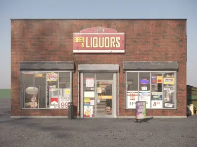 Liquor Store 3D model