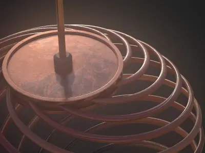 Wooden Light 1 3D model