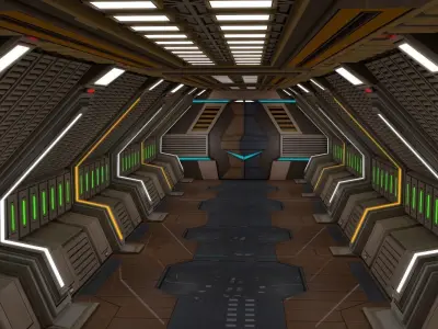 Sci Fi Corridor  3D model