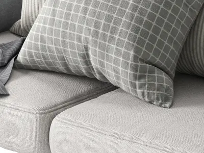 Seat Pillow Set 02 3D model