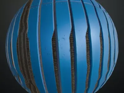 Sci-Fi Futuristic Metal Panel PBR Seamless Texture