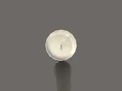 Candle 05 Low-poly 3D model