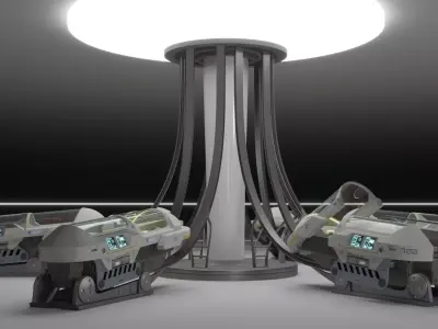 Sci Fi Cryogenic Pod - Cryopod -  3D model