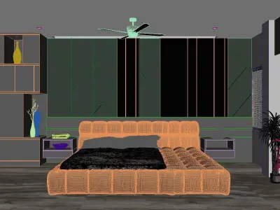 MASTER BEDROOM    Ready to Render Scene 3D model