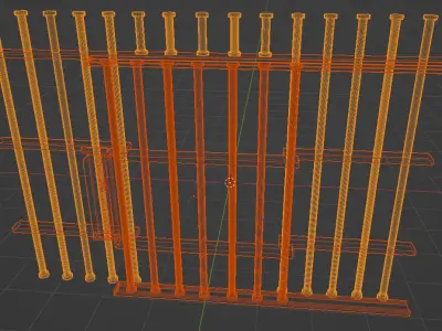 Prison Cell Low-poly 3D model