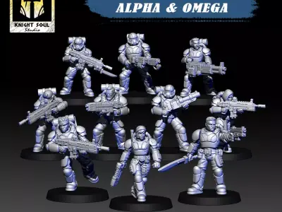 Scions of War Alpha Omega 3D print model