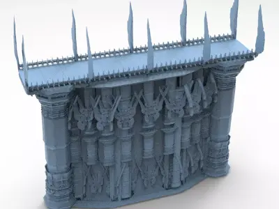 Dark Celtic Gods Tower Bridge 6  3D model