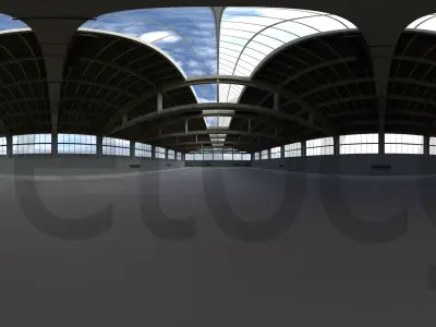 HDRI - Factory Hall Interior 2 Texture