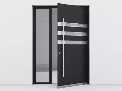 Aluminium door 115 3D model