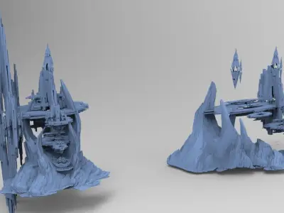 Crystal Light Tower Gateway 2 Models towers 3D model