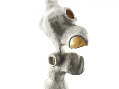  Fertility Form illuminated sculpture Low-poly 3D model