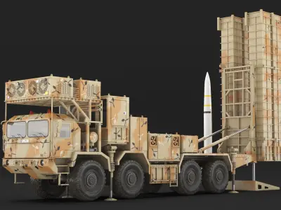  Iranian Bavar 373 Air Defense System on Ready with Missile 