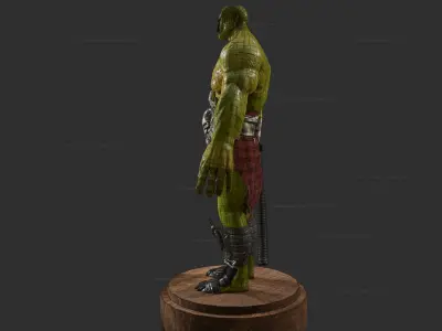 orc creature Low-poly 3D model