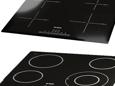 set of hobs Bosch Low-poly 3D model