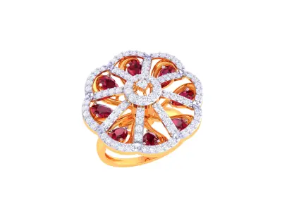 Women Ring MTL 3dm STL OBJ FBX Details 3D print model 33