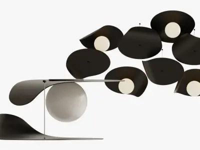 Ceiling Light Flow Kdln 3D model