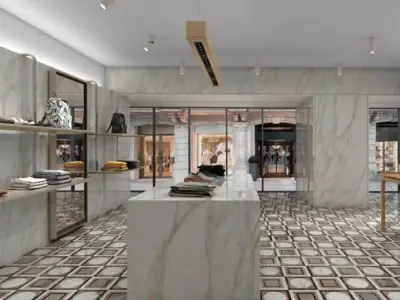 Deco Circle Square Marble Tile Texture