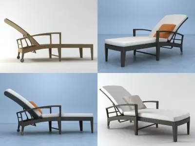 Panama Beach Chair 3D model