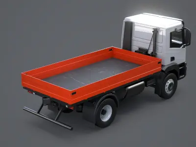  Realistic Flatbed Truck 