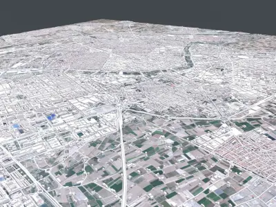 Cityscape Valencia Spain 3D model