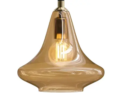 Untitled golden glass pendant light 3D model