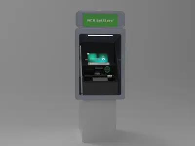 NCR SelfServ 83 atm s83 Cash Recycling Automated Teller Machine 3D model