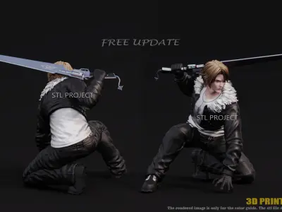 Squall Leonhart 3D print model