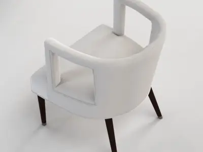 Mr Brown Eliza Modern Window Arm Chair 3D model