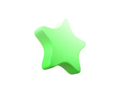 Star Emoji v2 002 Low-poly 3D model