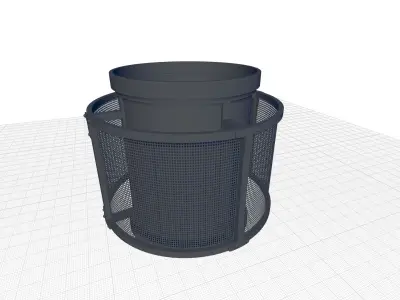 Kyra Glass Flush Mount 3D model