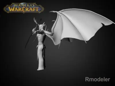 Illidan Demon Hunter 3D model