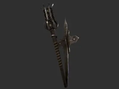 Wall Torch PACK Medieval Castle Dungeon Torch - PBR 4k Low Poly Low-poly 3D model