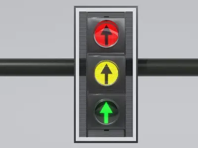 Polish Traffic Lights 3D models PL Low-poly 3D model