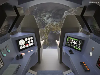  Compact Research Sub with Robotic Arm Yellow 