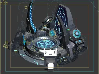Fleet territory - command base 3D model