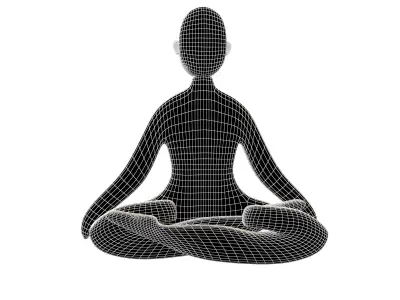 Chakra Icon v1 007 Low-poly 3D model