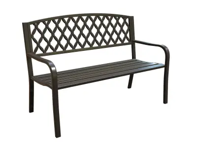 Park Bench 03 - Game-ready - PBR Low-poly Low-poly 3D model