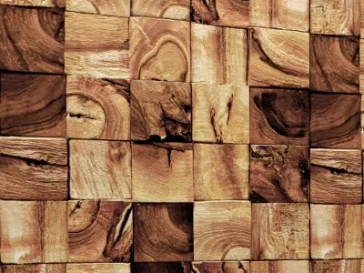 Wood panel 3D  1 3D model
