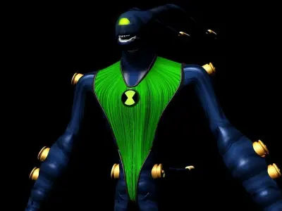 Feedback 3d Model - Ben 10 Omniverse - Pack of 2 models 3D model