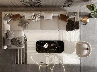 Interior scene living room 11 3D model