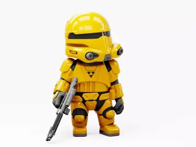 CONCEPT REPUBLIC TROOPER RIGGED 3D model