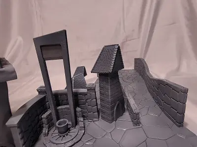 Guillotine House - Halloween Town Project 3D Print Model 3D print model