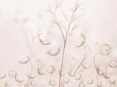 Ethereal Botanical Mist Wallpaper Texture  Texture