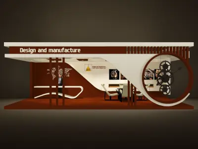 exhibition stand 3D model