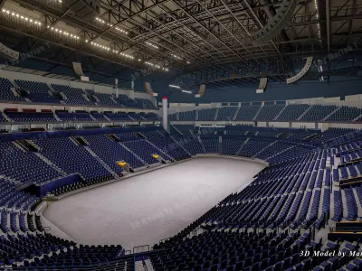 Bridgestone Arena - Nashville USA Low-poly 3D model